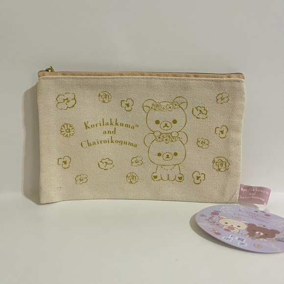 Korilakkuma and Chairoikoguma Thin Pouch - Picture 1 of 7